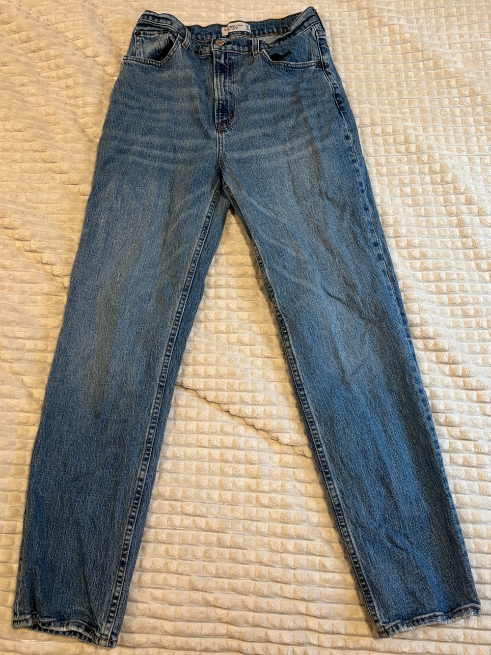 Abercrombie & Fitch Classic Blue Straight-Leg Jeans